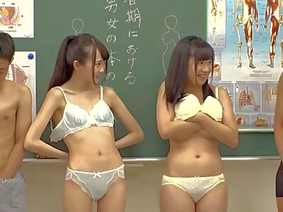 cumshot Health and physical education in highschool lesson 4 japanese bukkake